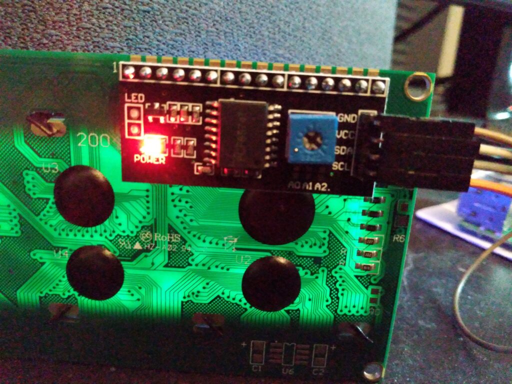 I2C module pinout